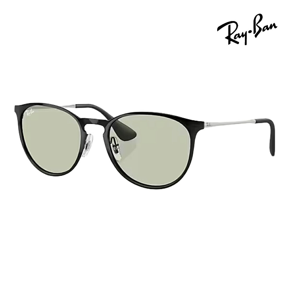RayBanレイバンユニセックスErikaMetalサングラス35399268/254カラー名称：BLACK/LIGHTGREEN【25FW】