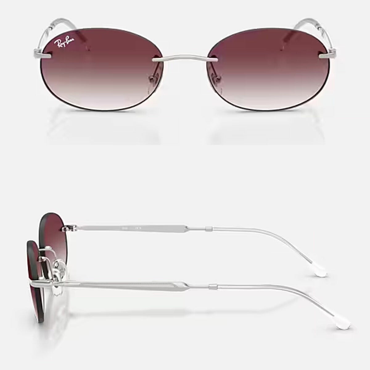 RayBanレイバンユニセックス3767サングラス3767003/8H54カラー名称：SILVER/CLEARGRADIENTDARKVIOLET【25FW】