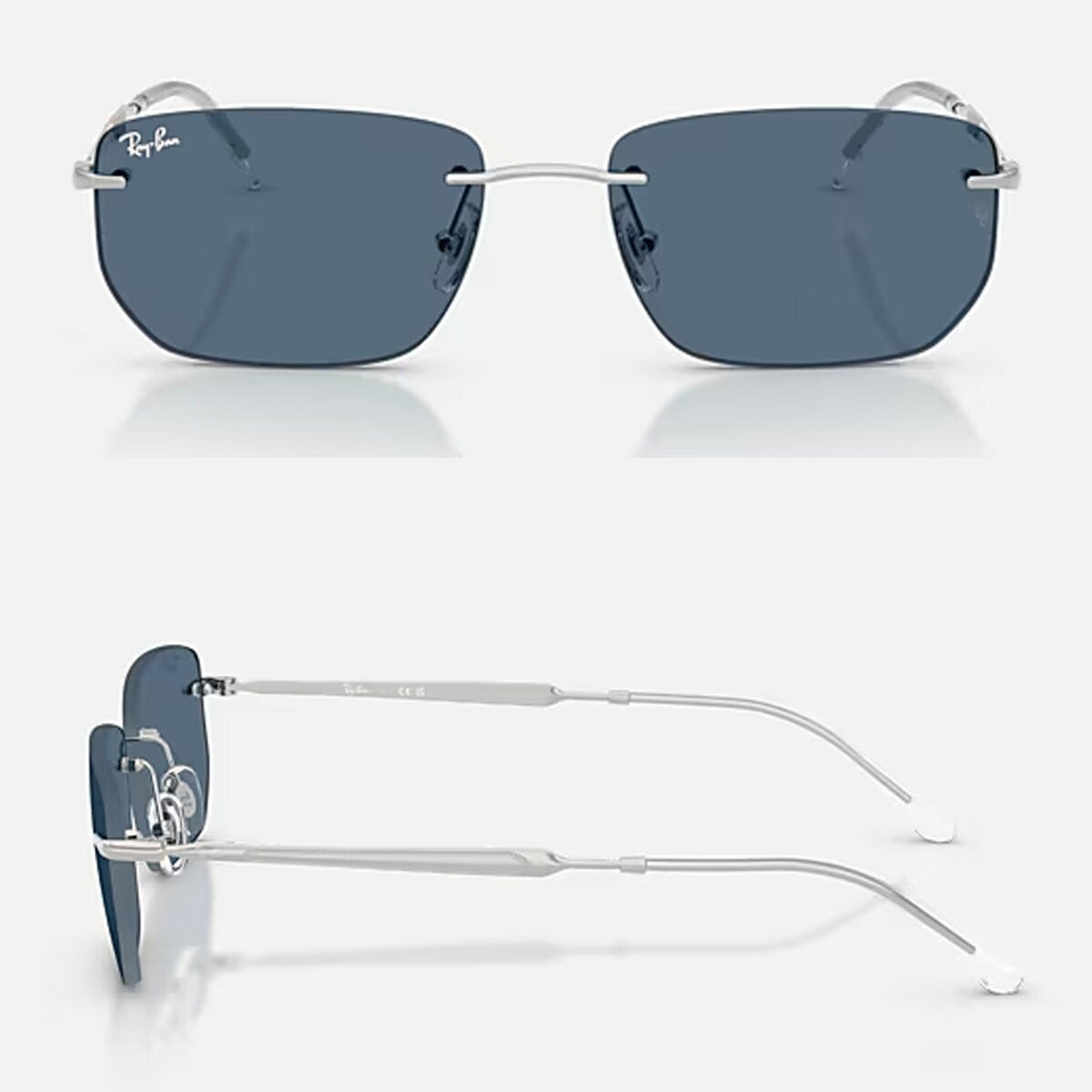 RayBanレイバンユニセックス3768サングラス3768003/8056カラー名称：SILVER/DARKBLUE【25FW】
