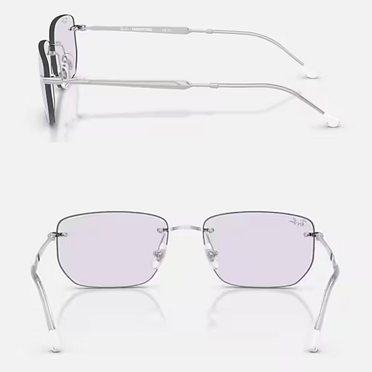 RayBanレイバンユニセックス3768サングラス3768003/MH56カラー名称：SILVER/PHOTOAMETHYSTDARK【25FW】