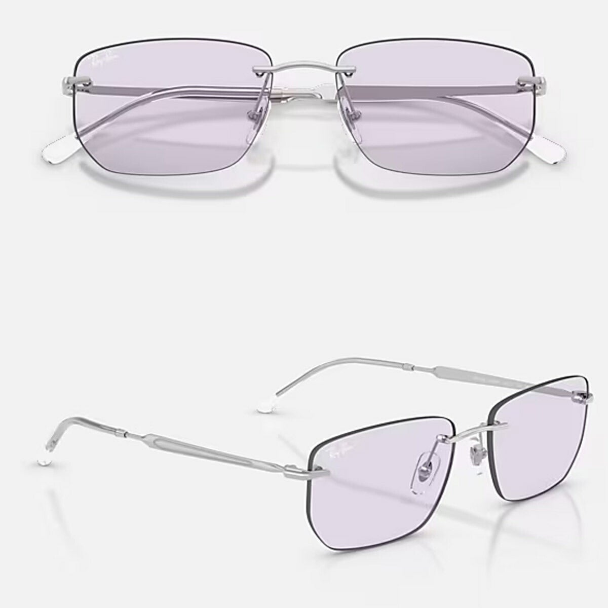 RayBanレイバンユニセックス3768サングラス3768003/MH56カラー名称：SILVER/PHOTOAMETHYSTDARK【25FW】