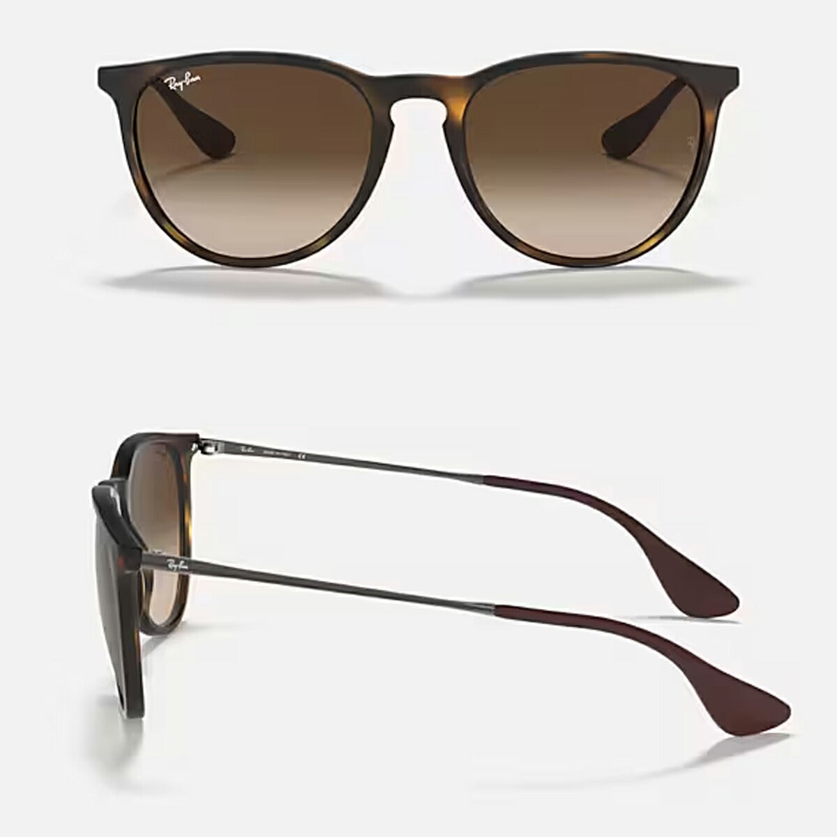 RayBanレイバンユニセックスErikaサングラス4171F865/1354カラー名称：RUBBERHAVANA/BROWNGRADIENTDARKBROWN【25FW】