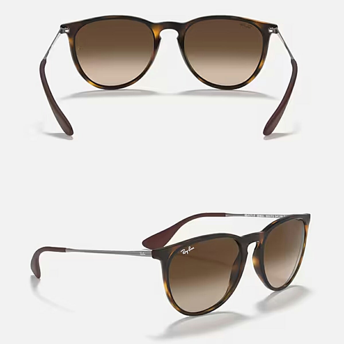 RayBanレイバンユニセックスErikaサングラス4171F865/1354カラー名称：RUBBERHAVANA/BROWNGRADIENTDARKBROWN【25FW】