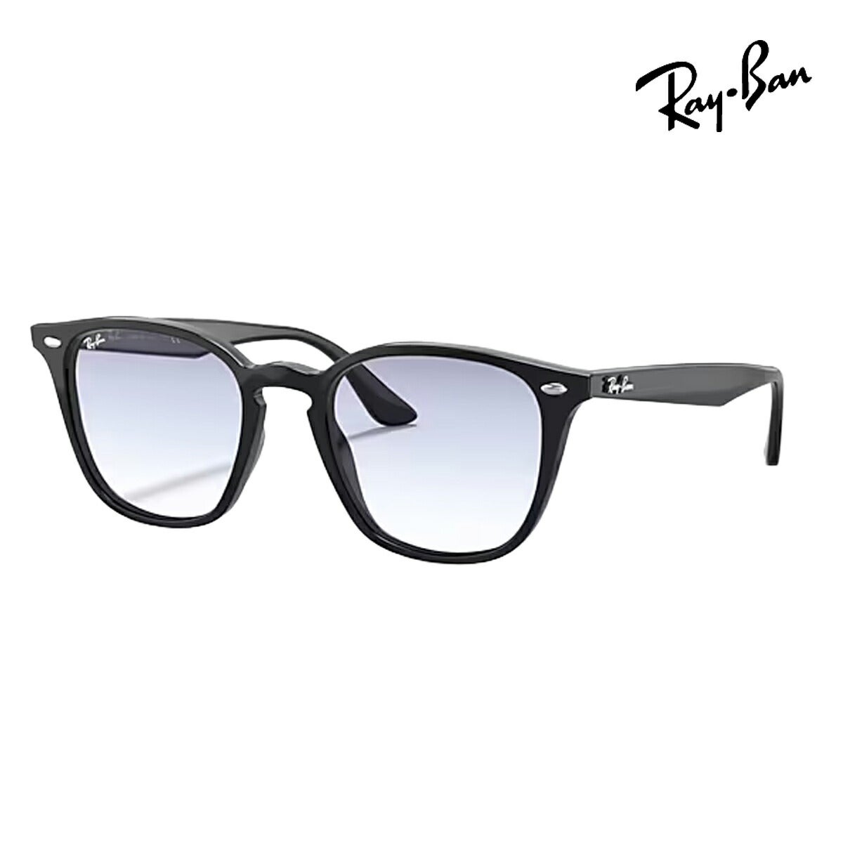 RayBanレイバンユニセックス4258Fサングラス4258F601/1952カラー名称：BLACK/CLEARGRADIENTLIGHTBLUE【25FW】