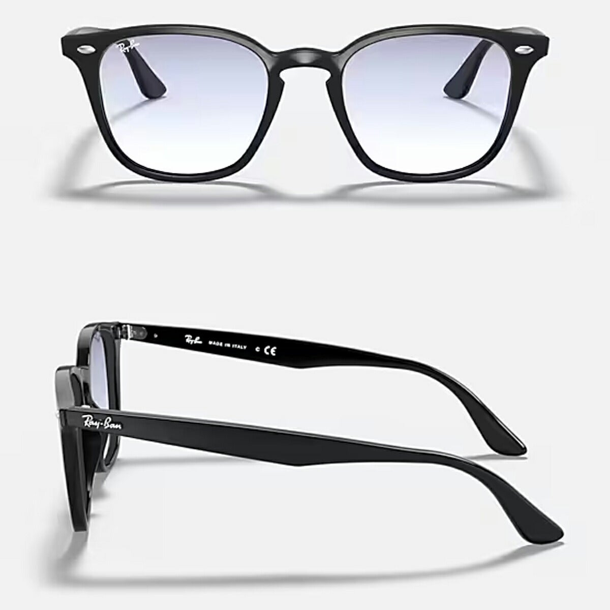 RayBanレイバンユニセックス4258Fサングラス4258F601/1952カラー名称：BLACK/CLEARGRADIENTLIGHTBLUE【25FW】