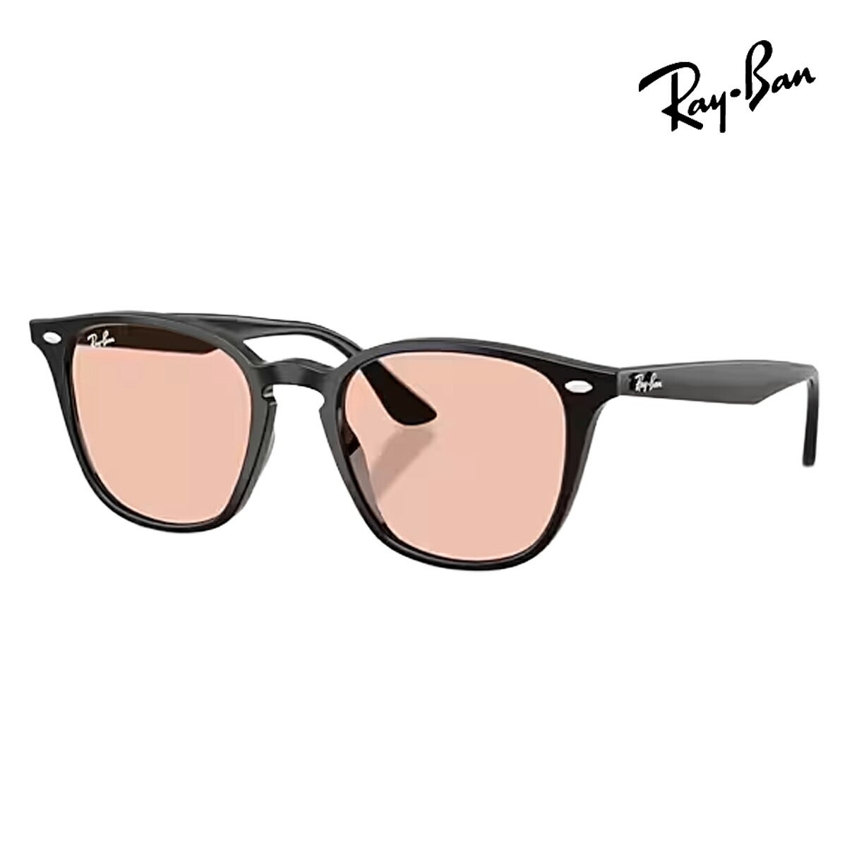 RayBanレイバンユニセックス4258Fサングラス4258F601/552カラー名称：BLACK/PINK【25FW】