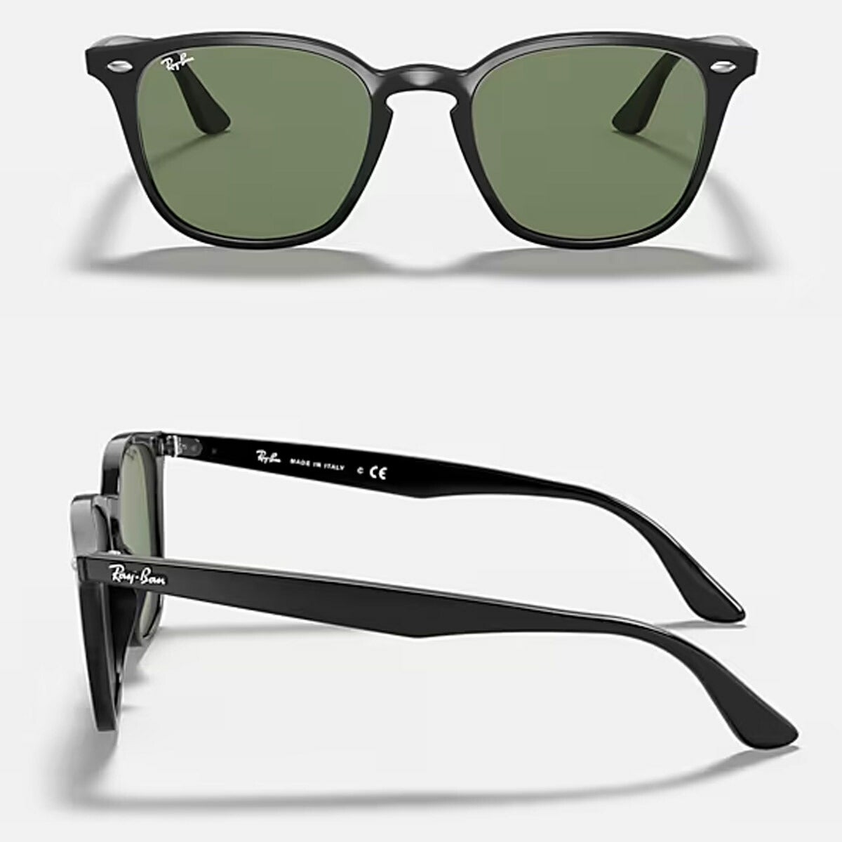 RayBanレイバンユニセックス4258Fサングラス4258F601/7152カラー名称：BLACK/DARKGREEN【25FW】