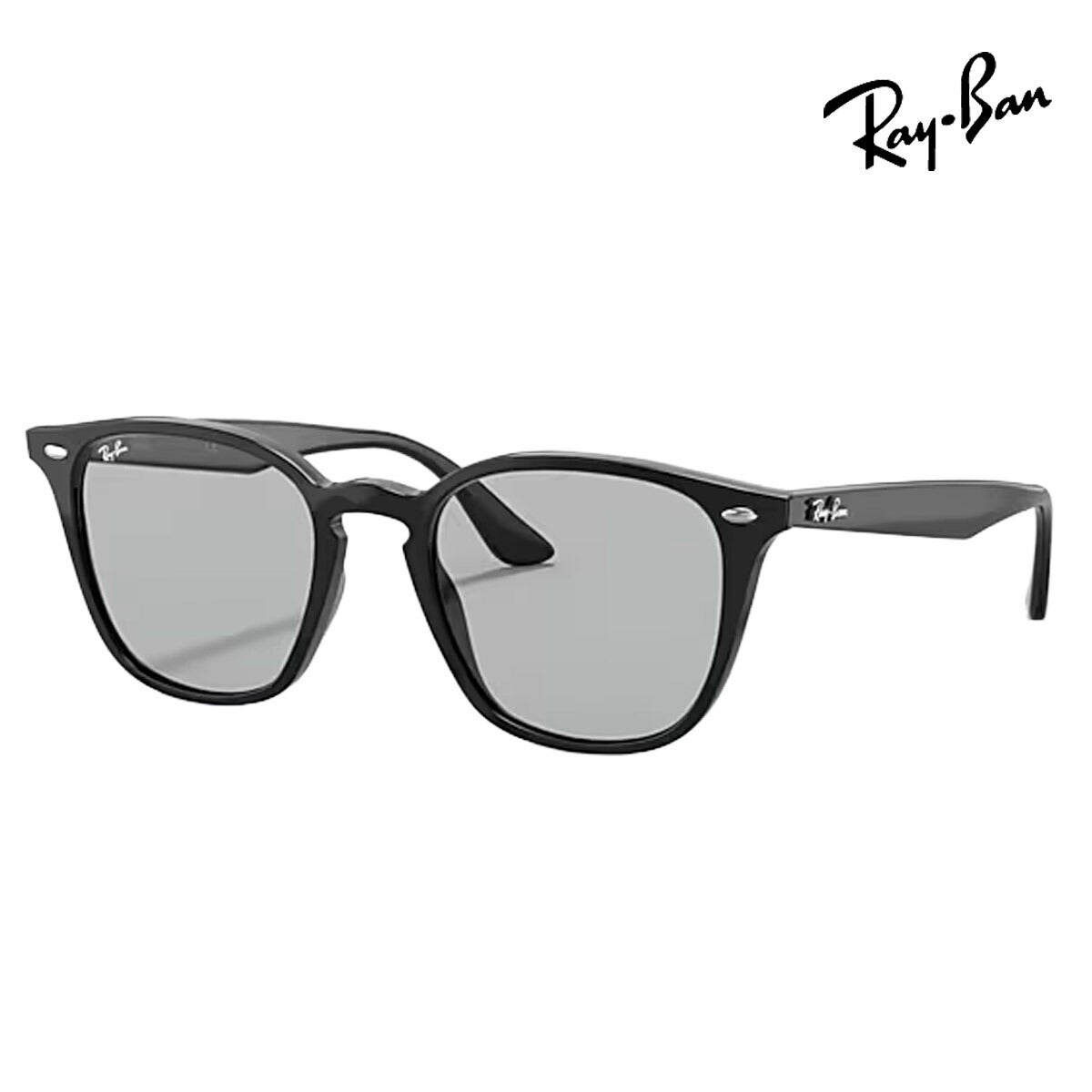 RayBanレイバンユニセックス4258Fサングラス4258F601/8752カラー名称：BLACK/LIGHTGREY【25FW】
