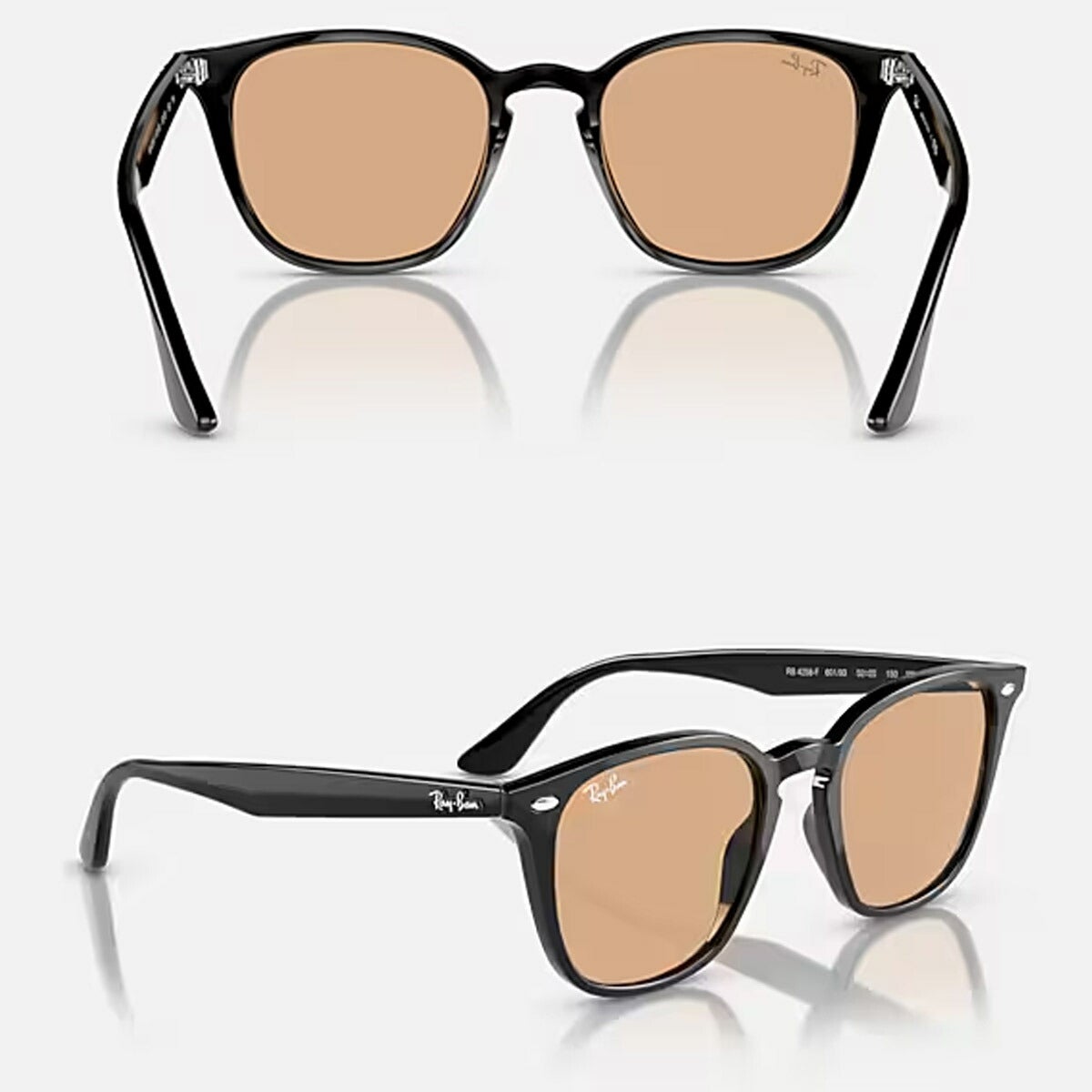 RayBanレイバンユニセックス4258Fサングラス4258F601/9352カラー名称：BLACK/BROWN【25FW】