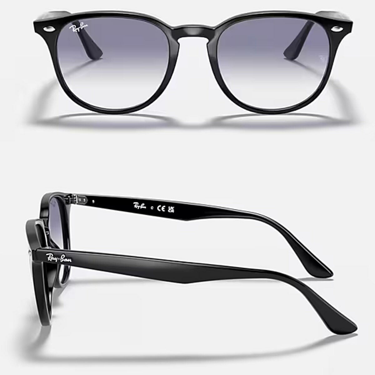 RayBanレイバンユニセックス4259Fサングラス4259F601/1953カラー名称：BLACK/CLEARGRADIENTLIGHTBLUE【25FW】