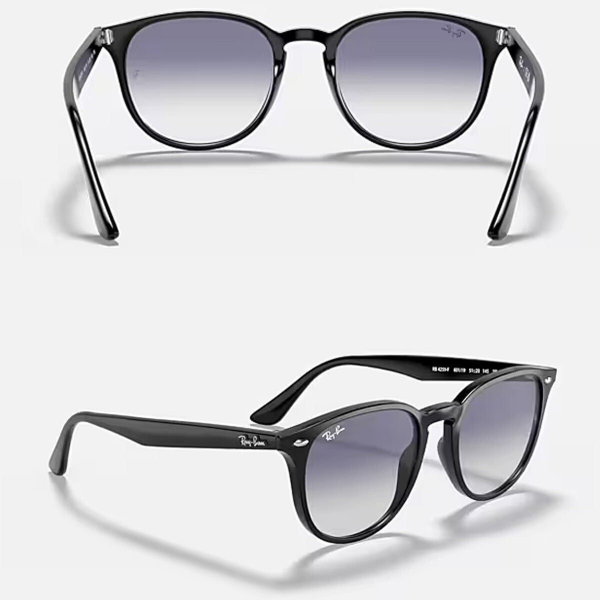 RayBanレイバンユニセックス4259Fサングラス4259F601/1953カラー名称：BLACK/CLEARGRADIENTLIGHTBLUE【25FW】