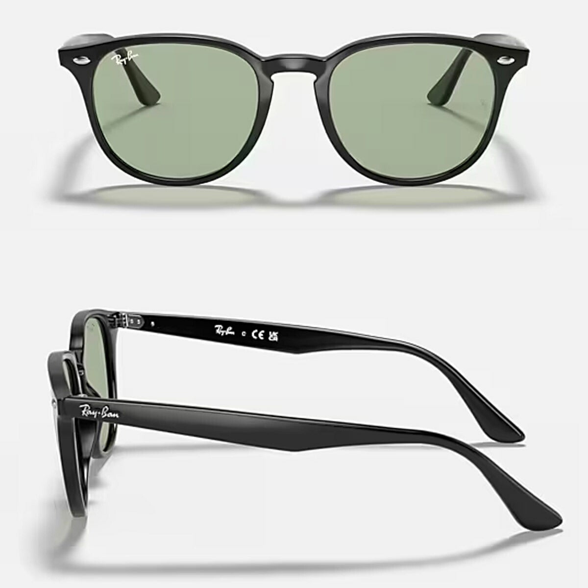 RayBanレイバンユニセックス4259Fサングラス4259F601/253カラー名称：BLACK/LIGHTGREEN【25FW】