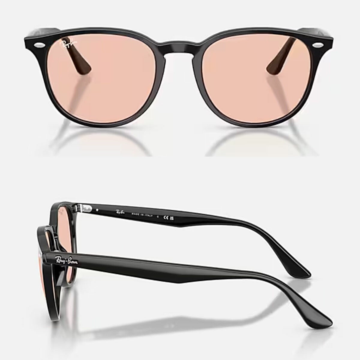 RayBanレイバンユニセックス4259Fサングラス4259F601/553カラー名称：BLACK/PINK【25FW】