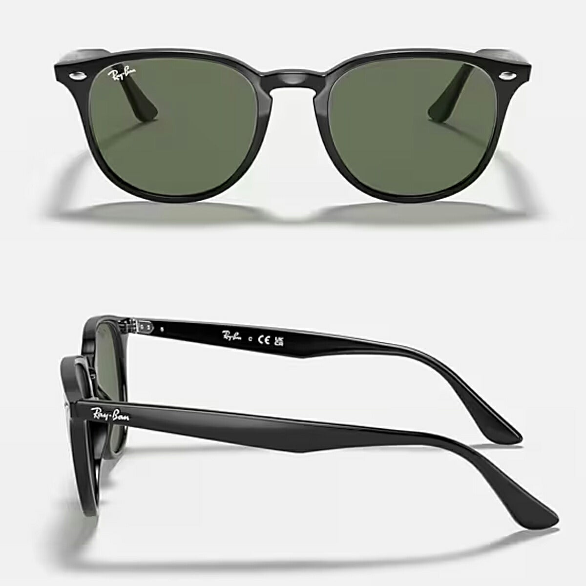 RayBanレイバンユニセックス4259Fサングラス4259F601/7153カラー名称：BLACK/DARKGREEN【25FW】