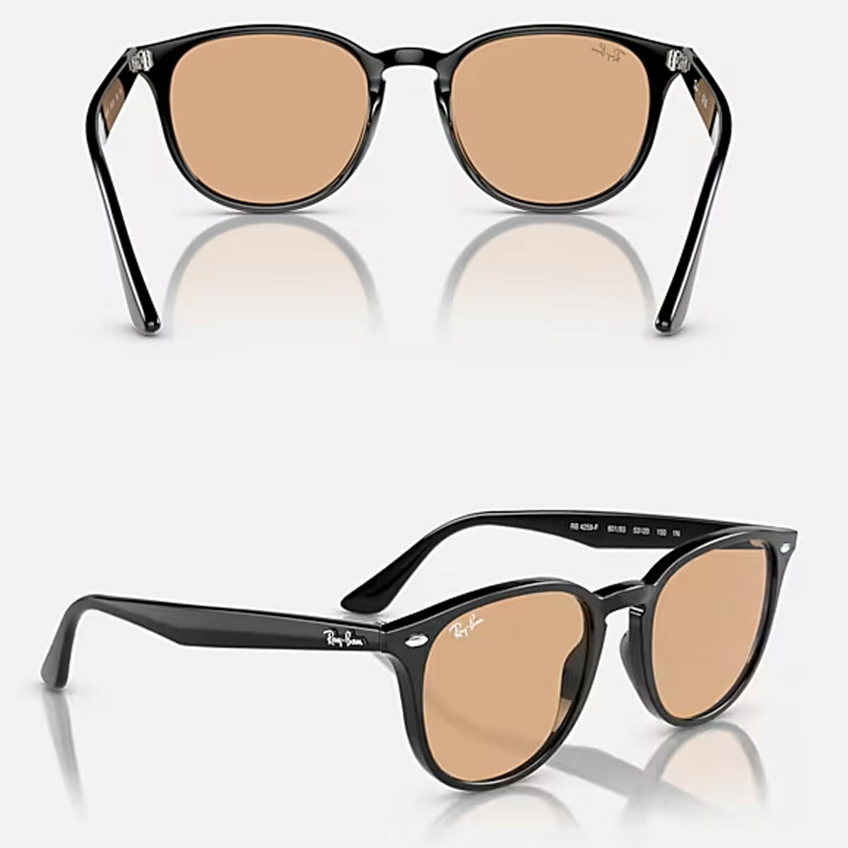 RayBanレイバンユニセックス4259Fサングラス4259F601/9353カラー名称：BLACK/BROWN【25FW】