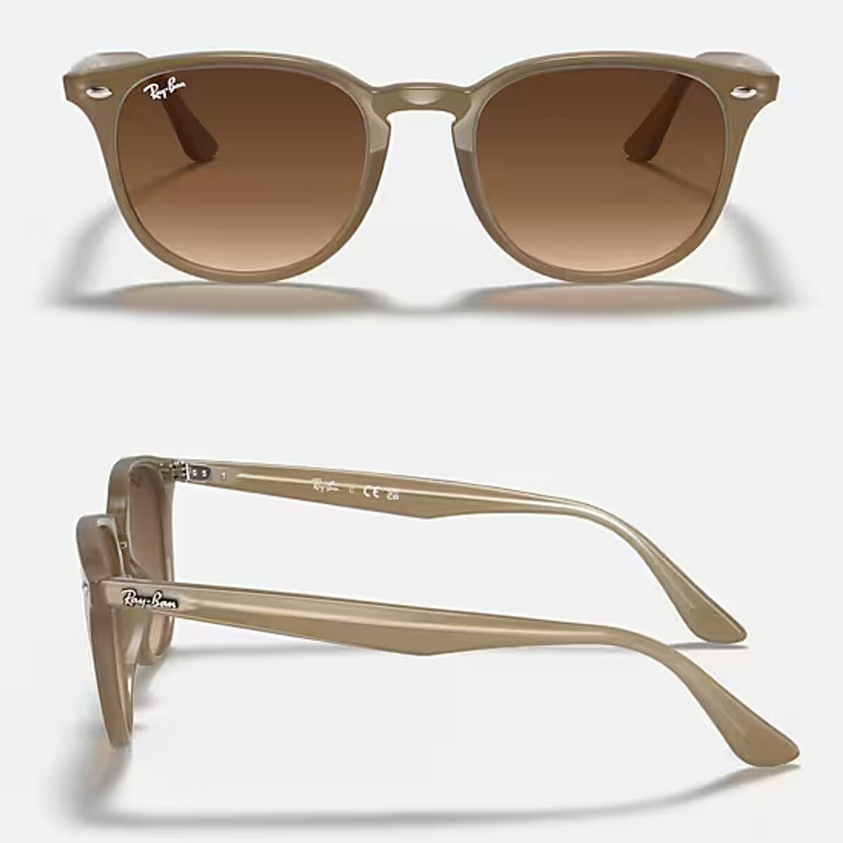 RayBanレイバンユニセックス4259Fサングラス4259F61661353カラー名称：OPALBEIGE/BROWNGRADIENTDARKBROWN【25FW】