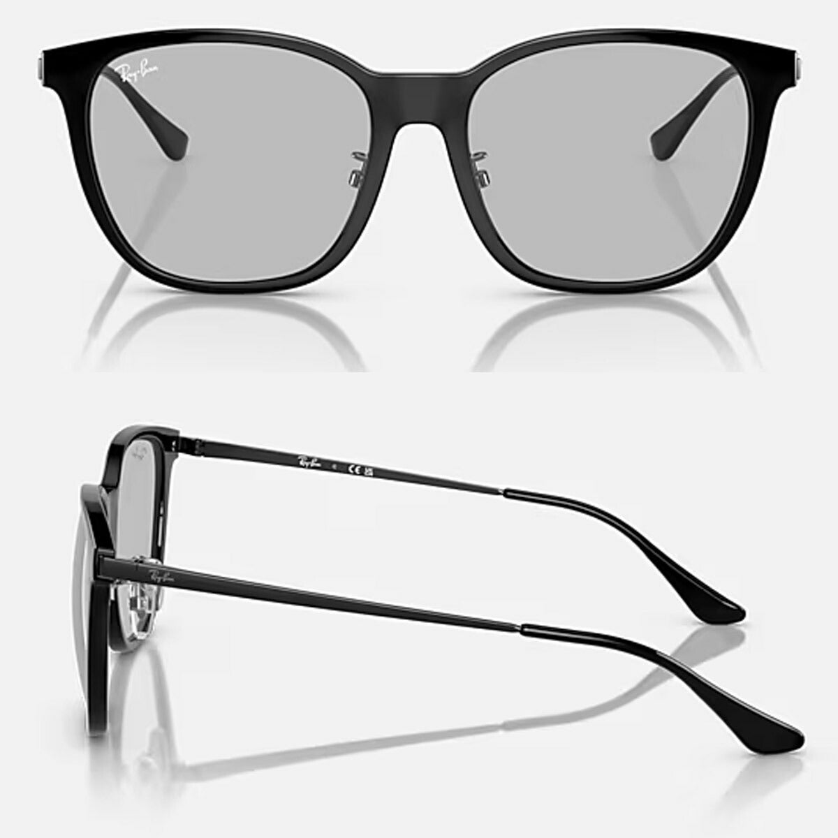 RayBanレイバンユニセックス4333Dサングラス4333D601/8755カラー名称：BLACK/GREY【25FW】