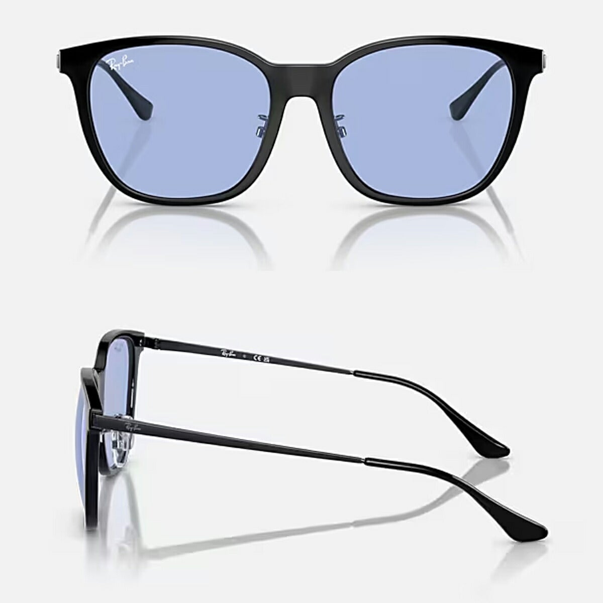 RayBanレイバンユニセックス4333Dサングラス4333D67468055カラー名称：BLACK/BLUE【25FW】