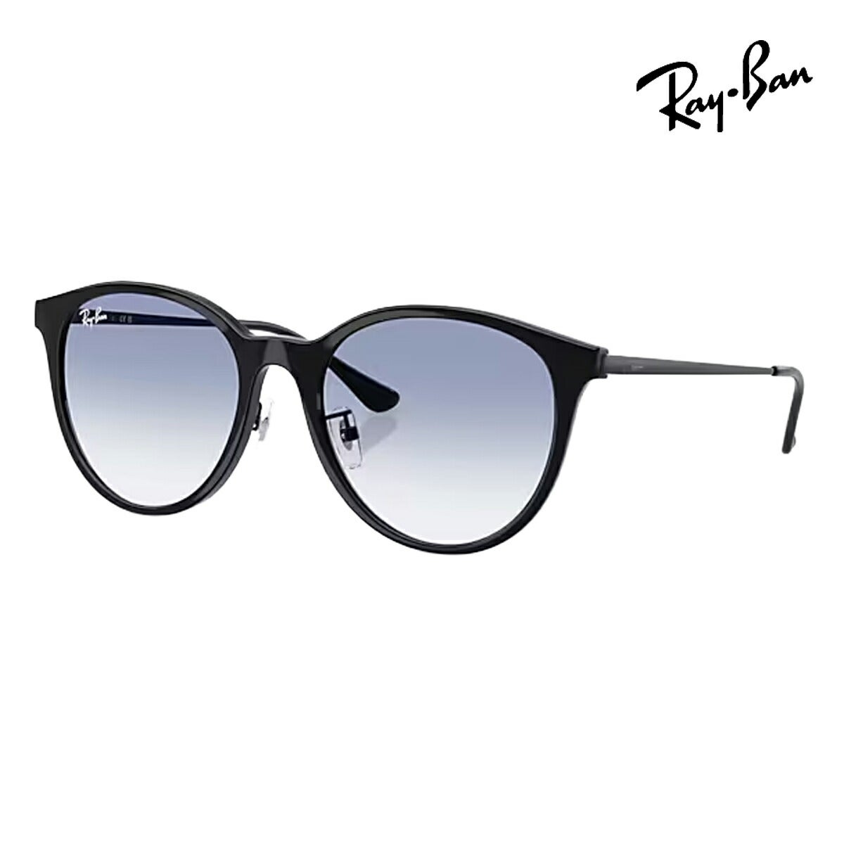 RayBanレイバンユニセックス4334Dサングラス4334D601/1955カラー名称：BLACK/CLEARGRADIENTLIGHTBLUE【25FW】