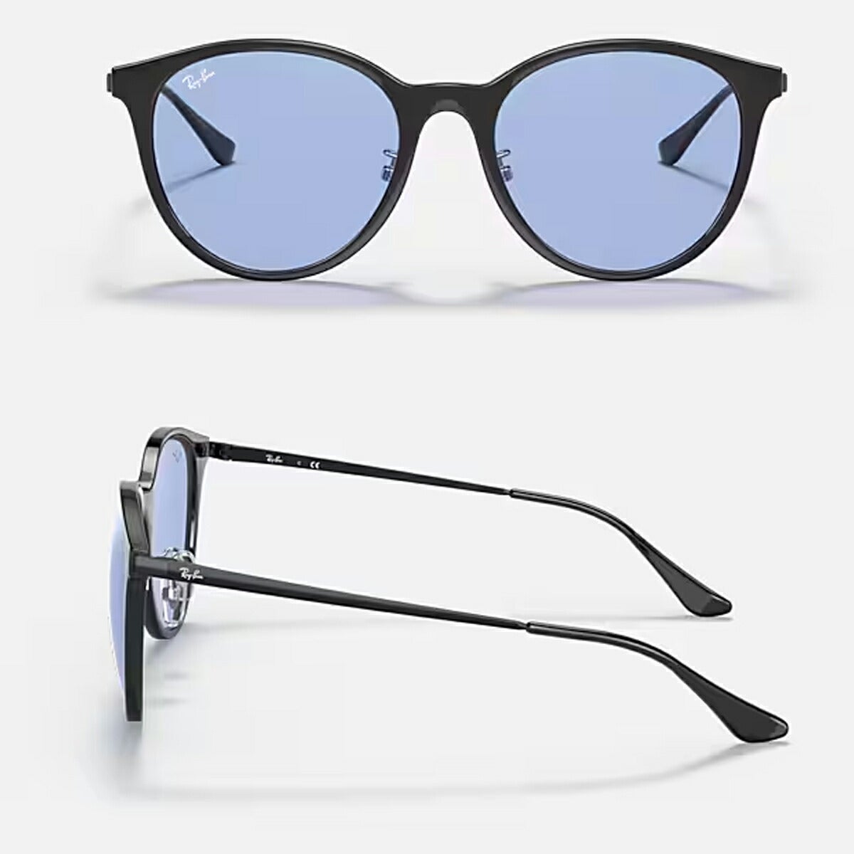 RayBanレイバンユニセックス4334Dサングラス4334D601/8055カラー名称：BLACK/BLUE【25FW】