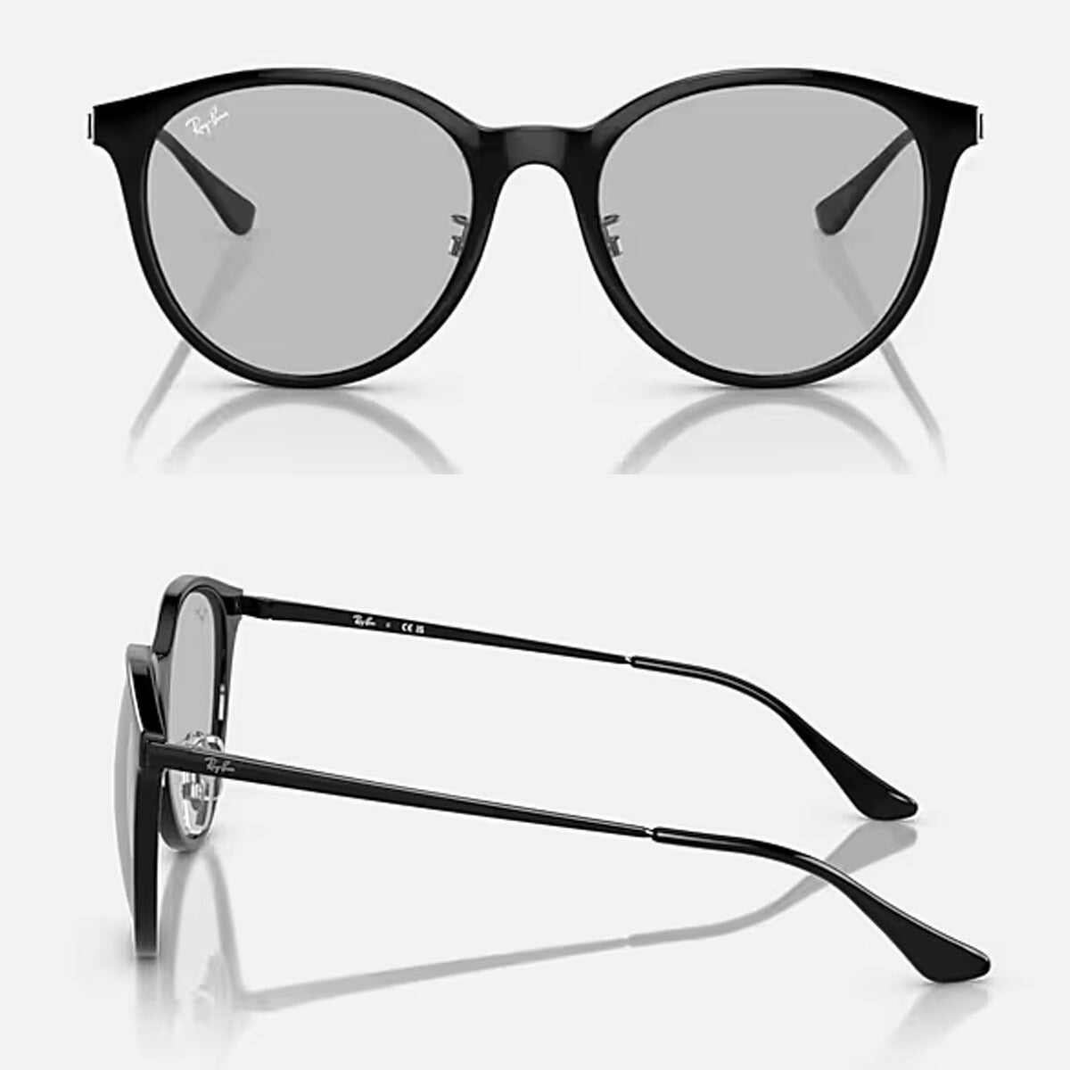 RayBanレイバンユニセックス4334Dサングラス4334D601/8755カラー名称：BLACK/LIGHTGREY【25FW】