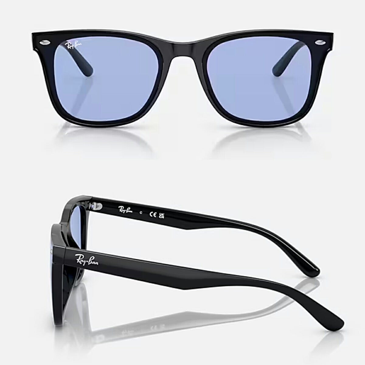 RayBanレイバンユニセックス4391Dサングラス4391D601/8065カラー名称：BLACK/BLUE【25FW】