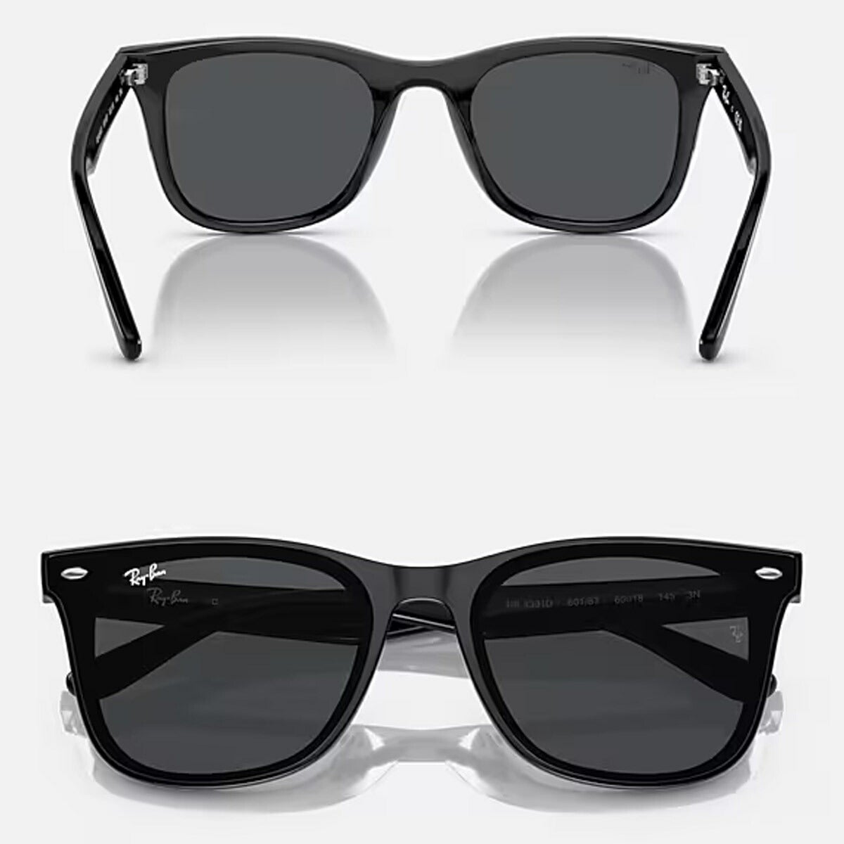 RayBanレイバンユニセックス4391Dサングラス4391D601/8765カラー名称：BLACK/DARKGREY【25FW】