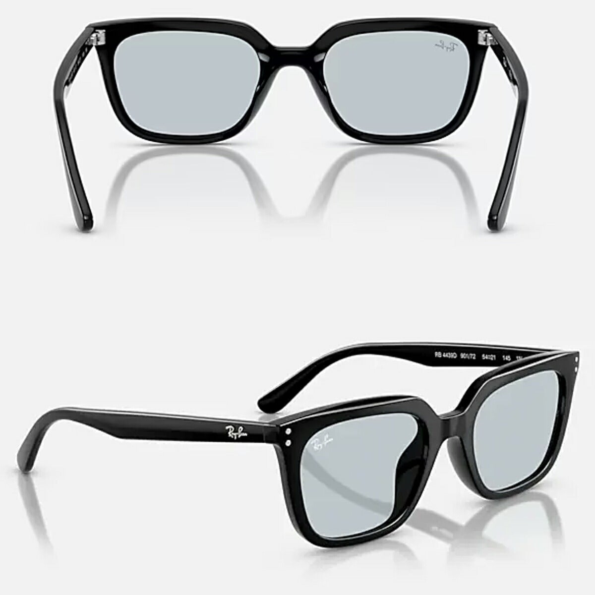 RayBanレイバンユニセックス4439Dサングラス4439D901/7254カラー名称：BLACK/LIGHTBLUE【25FW】