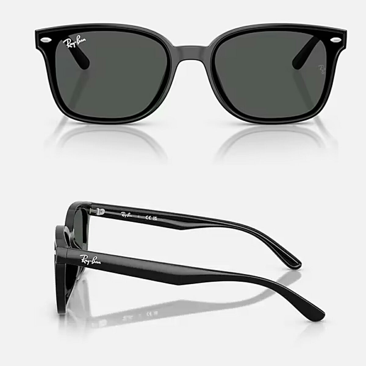 RayBanレイバンユニセックス4461Dサングラス4461D601/8764カラー名称：BLACK/DARKGREY【25FW】