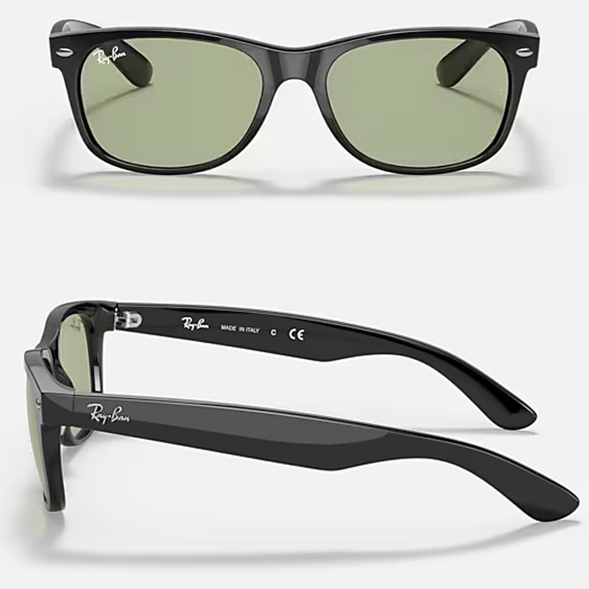 RayBanレイバンユニセックスNewWayfarerサングラス2132F601/5255カラー名称：BLACK/GREEN【25FW】