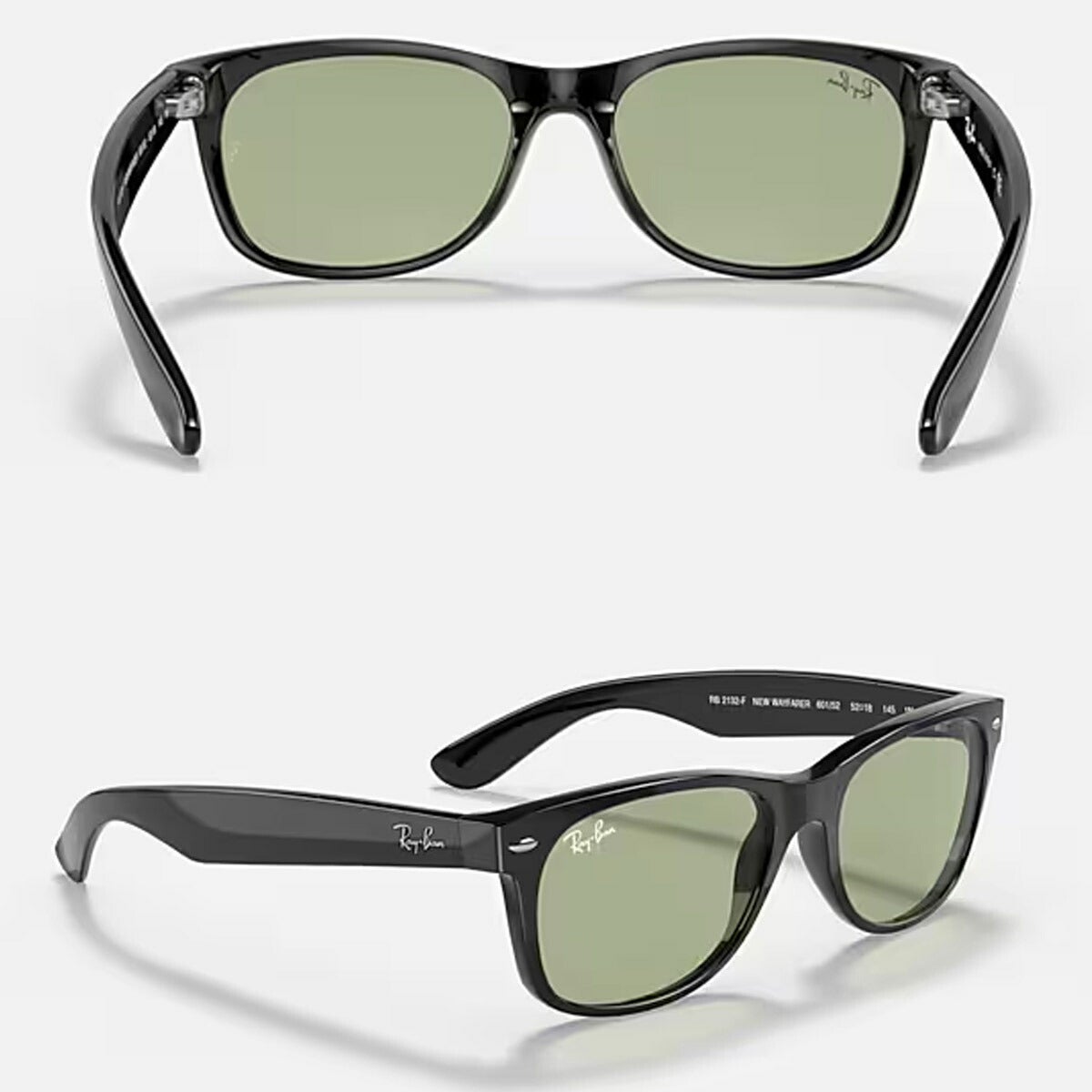 RayBanレイバンユニセックスNewWayfarerサングラス2132F601/5255カラー名称：BLACK/GREEN【25FW】