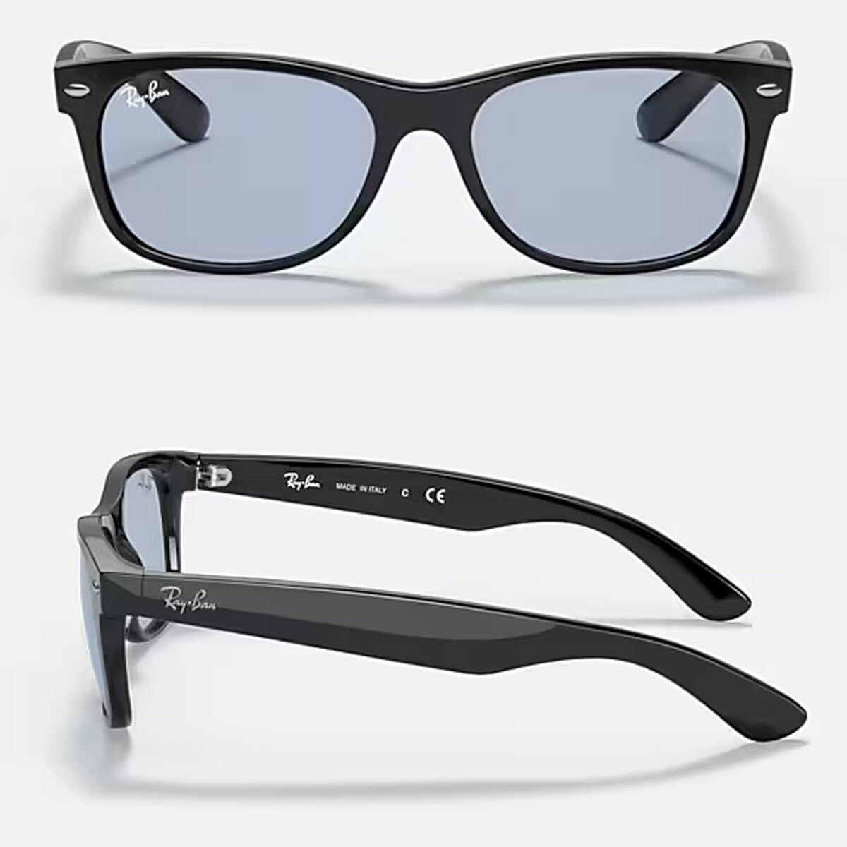 RayBanレイバンユニセックスNewWayfarerサングラス2132F601/6455カラー名称：BLACK/BLUEGREY【25FW】