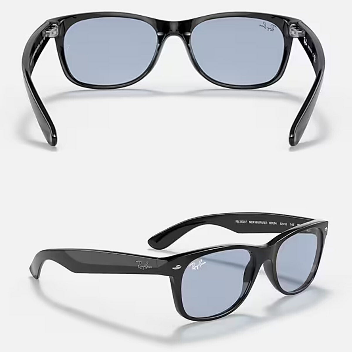 RayBanレイバンユニセックスNewWayfarerサングラス2132F601/6455カラー名称：BLACK/BLUEGREY【25FW】