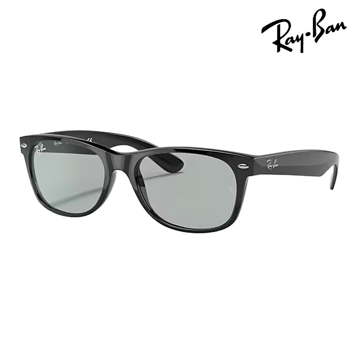 RayBanレイバンユニセックスNewWayfarerサングラス2132F601/R555カラー名称：BLACK/LIGHTGREY【25FW】