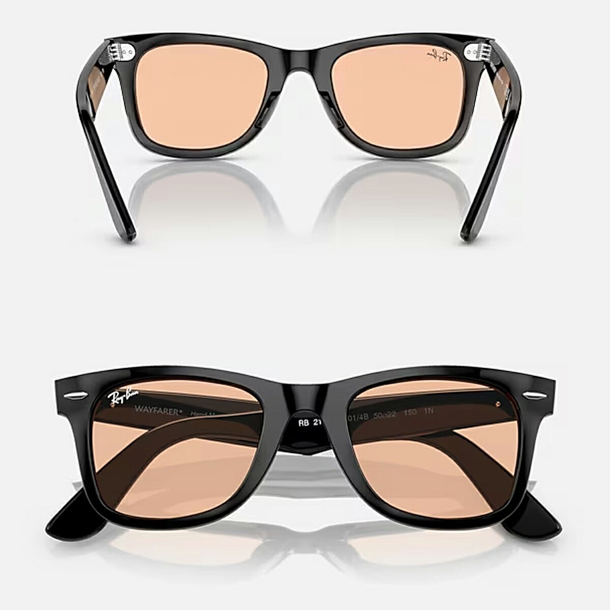 RayBanレイバンユニセックスWayfarerサングラス2140F601/4B52カラー名称：BLACK/PINK【25FW】