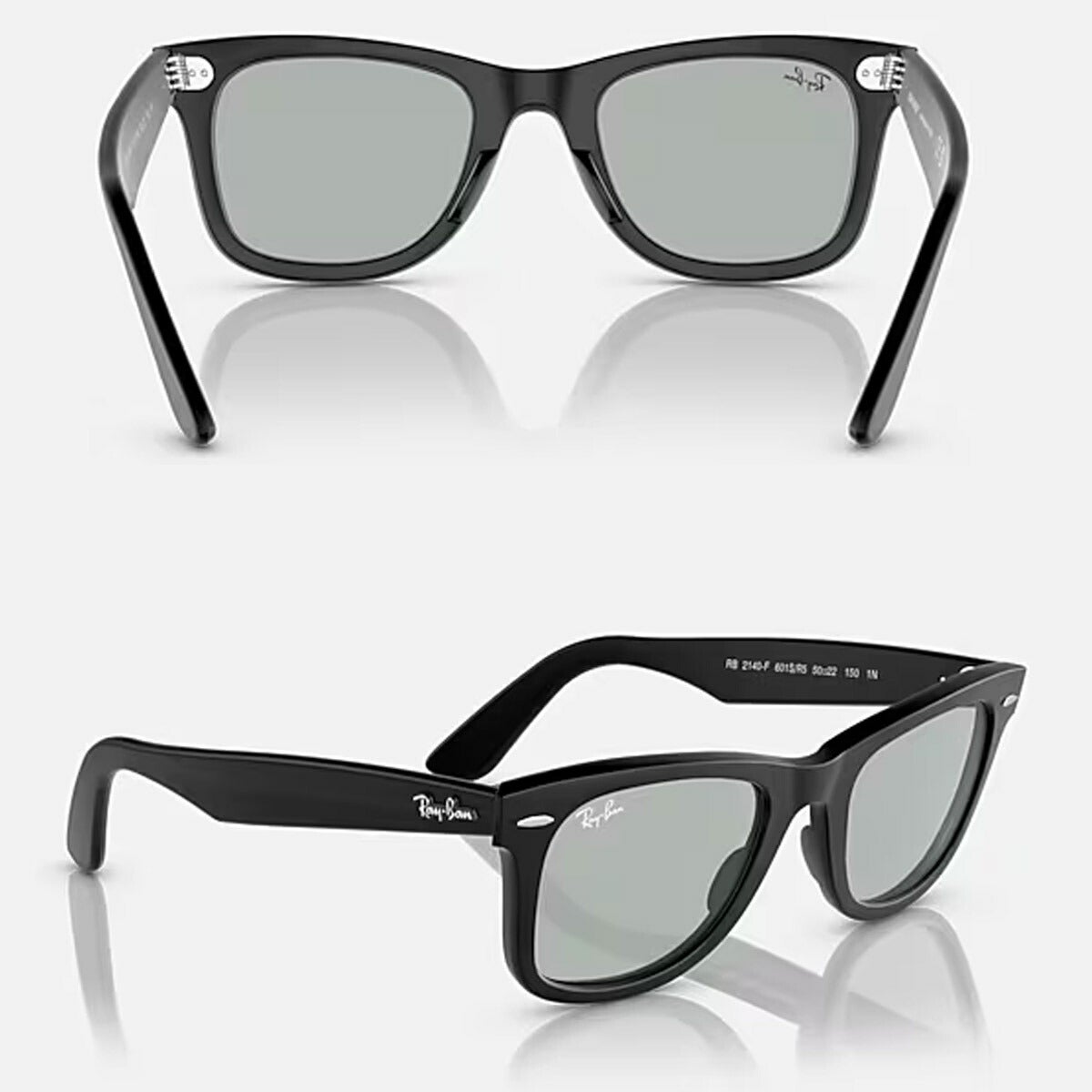 RayBanレイバンユニセックスWayfarerサングラス2140F601SR552カラー名称：MATTEBLACK/LIGHTGREY【25FW】