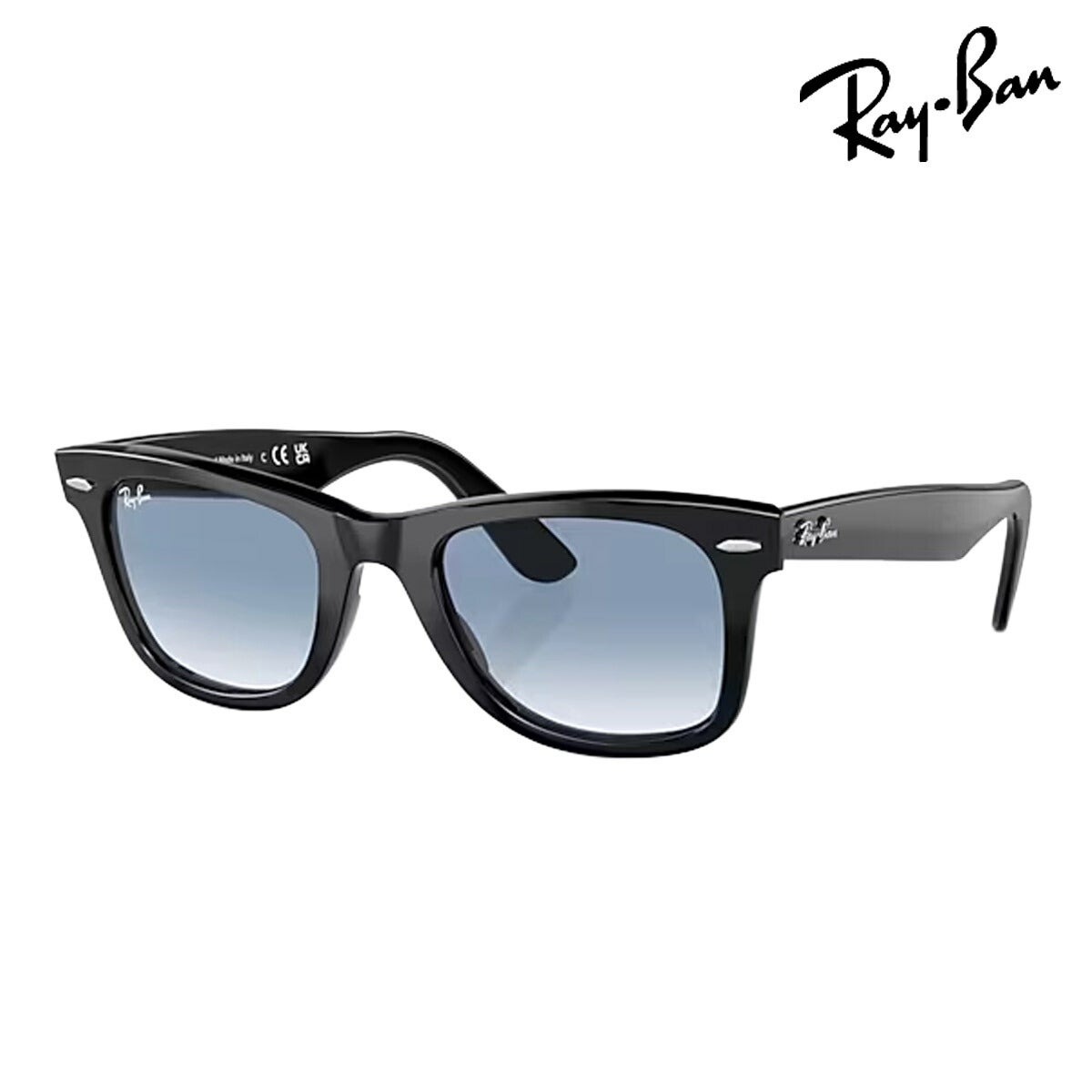 RayBanレイバンユニセックスWayfarerサングラス2140F901/3F52カラー名称：BLACK/CLEARGRADIENTBLUE【25FW】