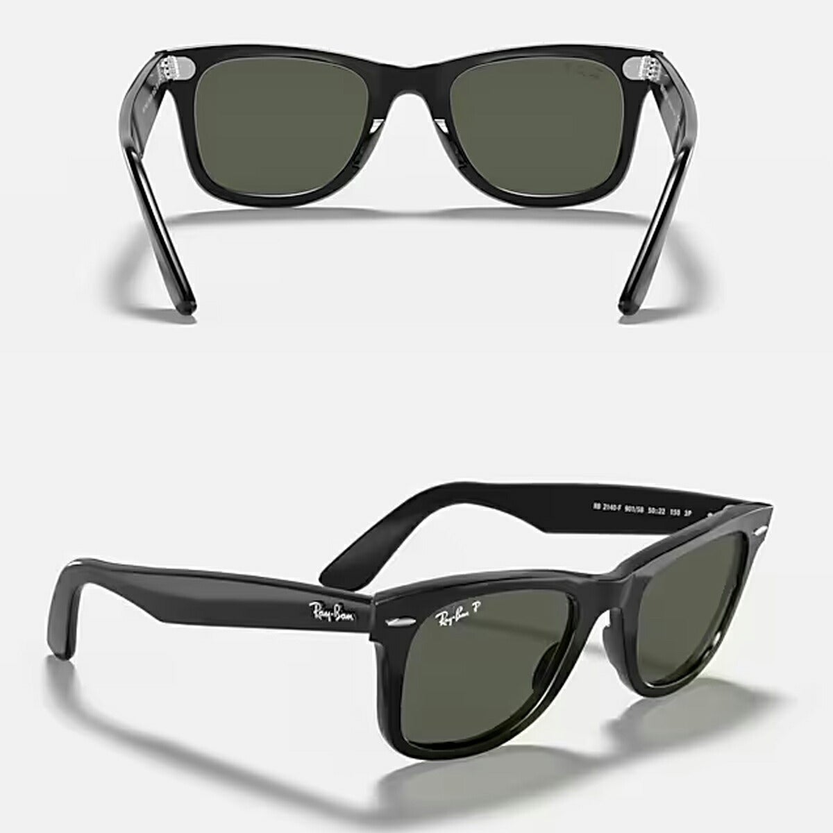RayBanレイバンユニセックスWayfarerサングラス2140F901/5852カラー名称：BLACK/G-15/POLARIZED【25FW】