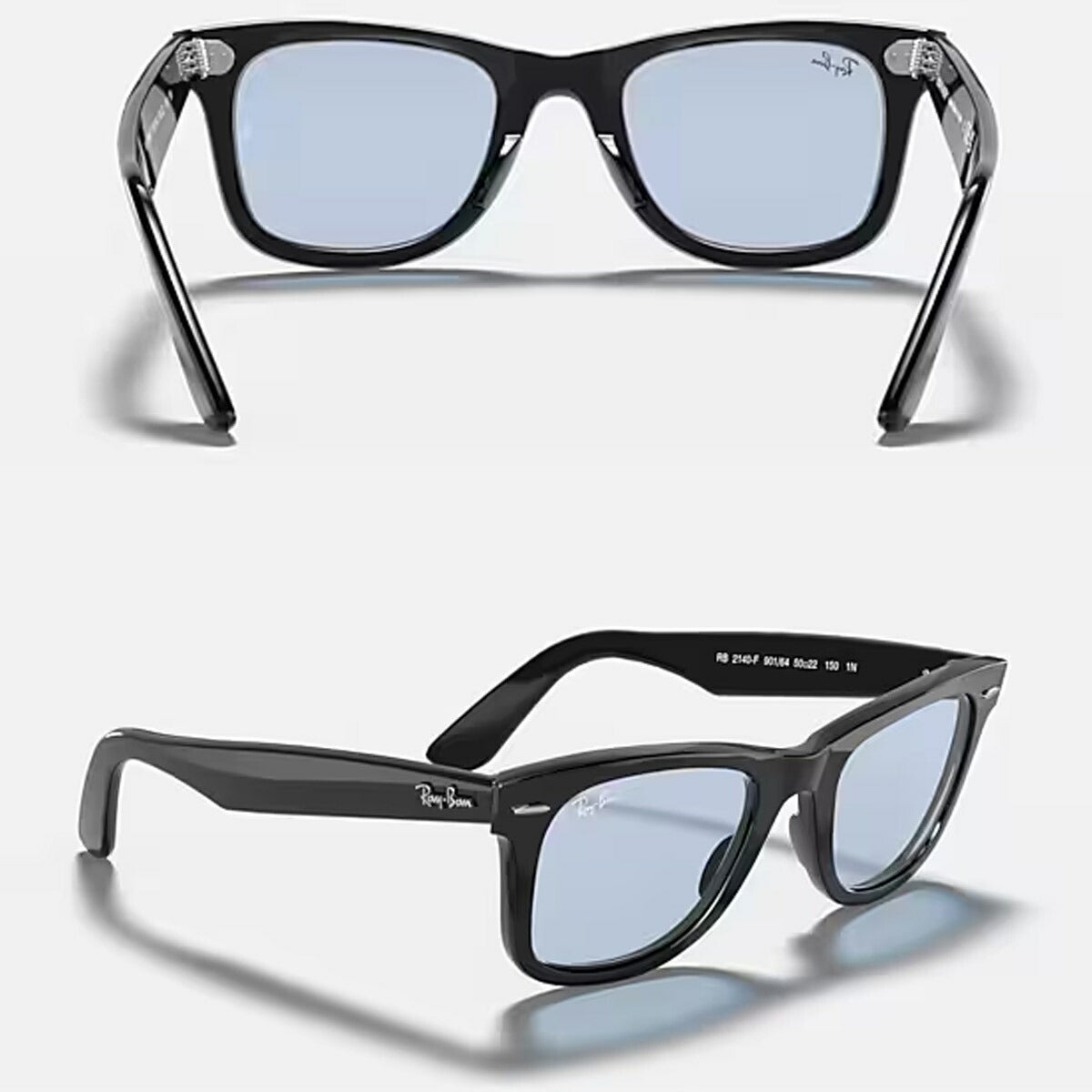 RayBanレイバンユニセックスWayfarerサングラス2140F901/6452カラー名称：BLACK/BLUEGREY【25FW】
