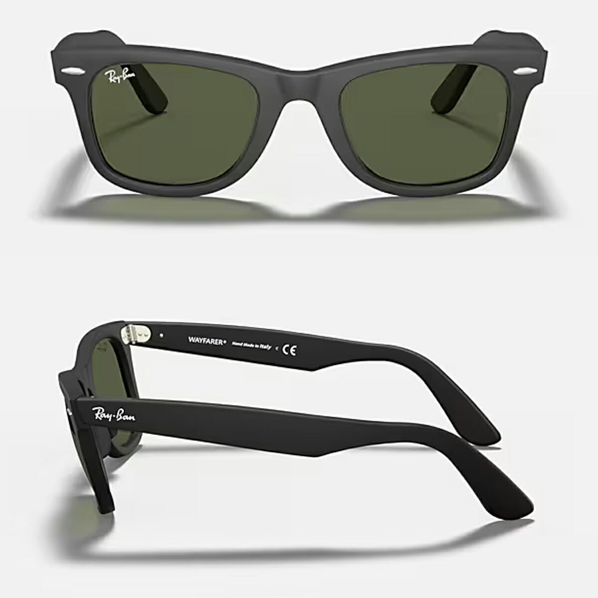 RayBanレイバンユニセックスWayfarerサングラス2140F901S52カラー名称：MATTEBLACK/G-15【25FW】