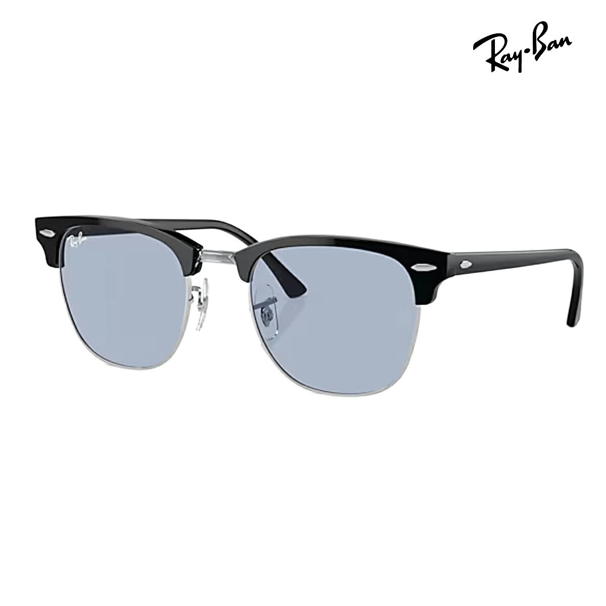 RayBanレイバンユニセックスClubmasterサングラス301613546451カラー名称：BLACKONSILVER/BLUEGREY【25FW】
