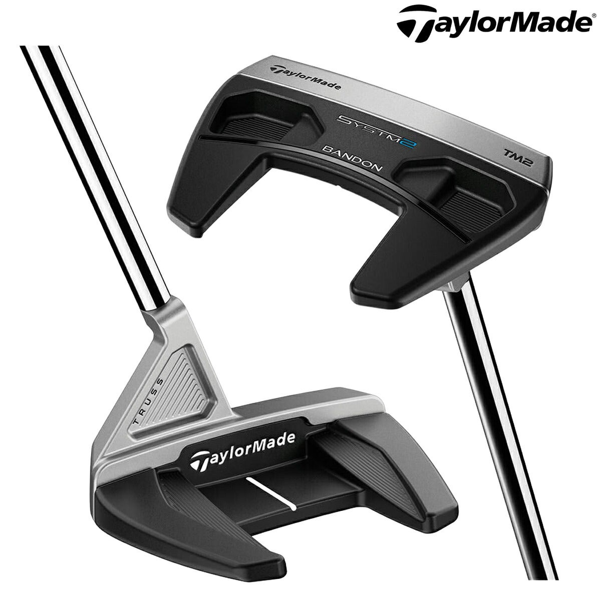 テーラーメイドメンズシステム2SYSTM2BANDONバンドンTM2トラスセンターパターKBSSTEPPEDCHROMEスチールシャフトLAMKINDEEPETCHEDSMOOTHBK/BLグリップ【26SS】