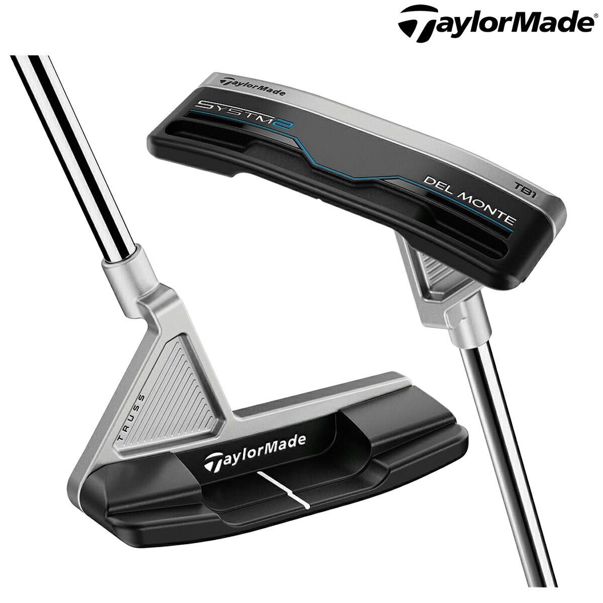 テーラーメイドメンズシステム2SYSTM2DELMONTEデルモンテTB1トラスヒールパターKBSSTEPPEDCHROMEスチールシャフトLAMKINDEEPETCHEDSMOOTHBK/BLグリップ【26SS】