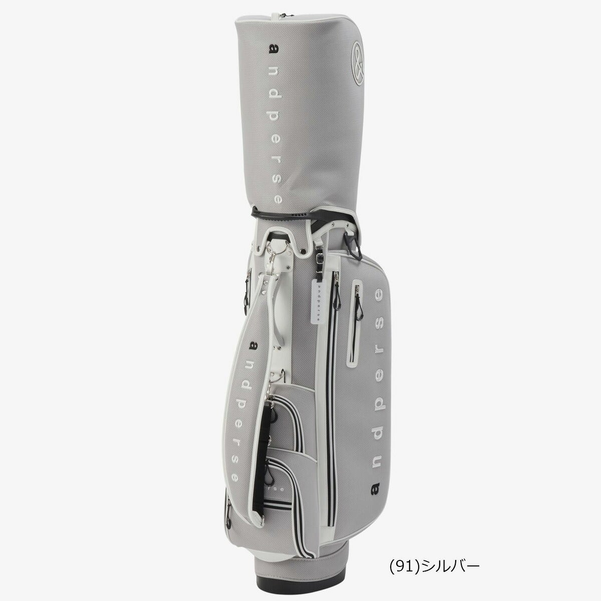 アンパスィ2026年春夏モデルユニセックスキャディバッグ3.4kg9型6分割47インチ対応ネームプレート付属刻印タイプAUS7126キャディーバッグ【26SS】