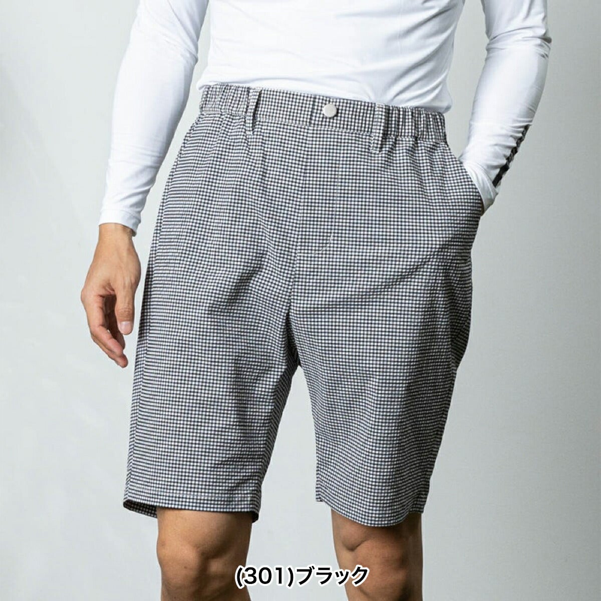 アルチビオ2026年春夏モデルメンズギンガム冷感ショートパンツ【メンズ】ギンガム冷感ショートパンツA567402【26SS】