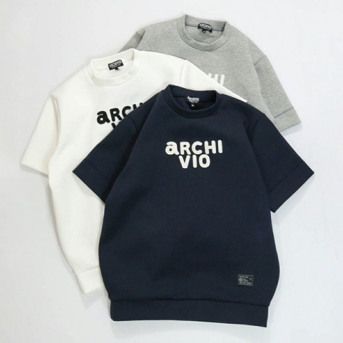 アルチビオ2026年春夏モデルメンズロゴ刺繍ダンボール半袖プルオーバー【メンズ】ロゴ刺繍ダンボールプルオーバーA569305【26SS】