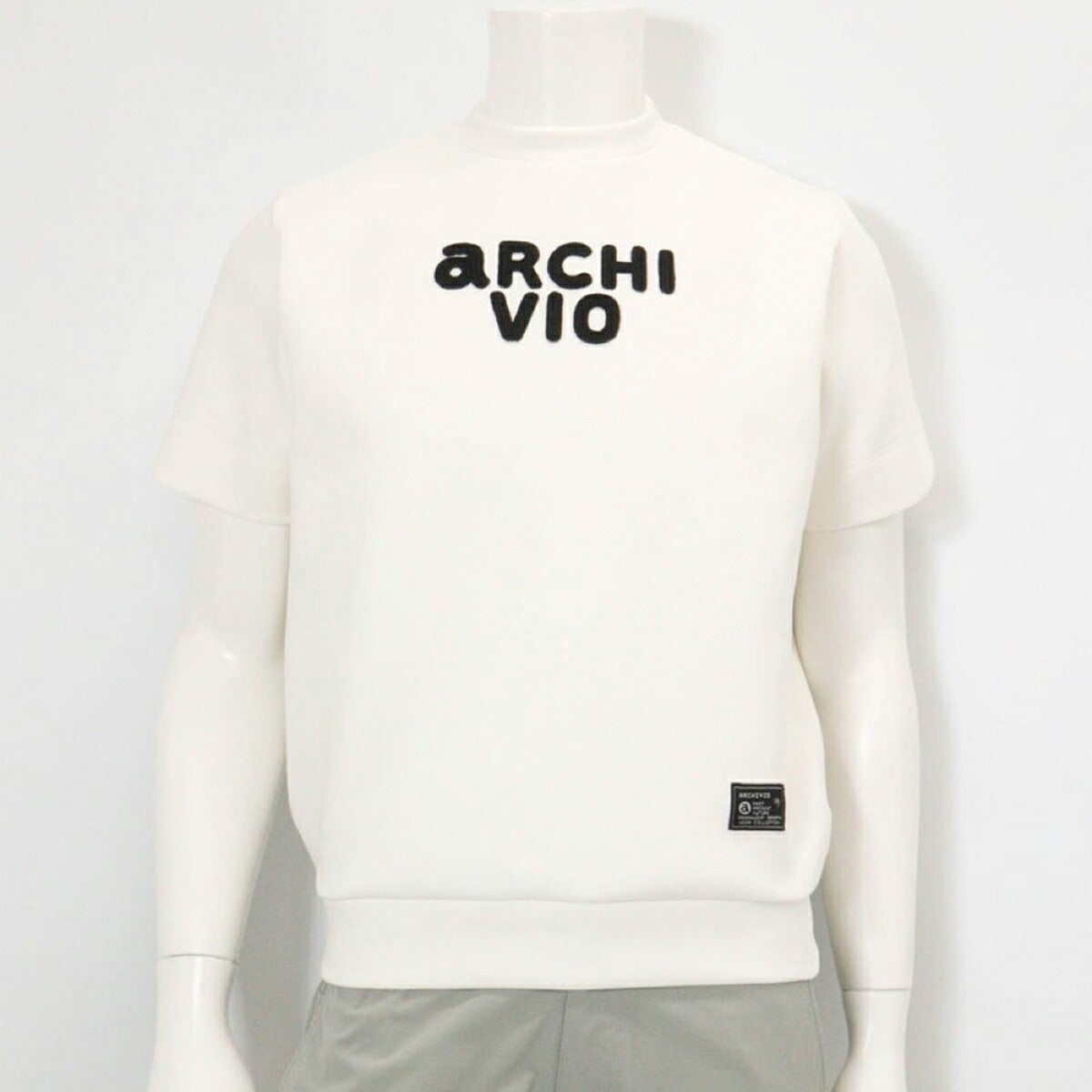 アルチビオ2026年春夏モデルメンズロゴ刺繍ダンボール半袖プルオーバー【メンズ】ロゴ刺繍ダンボールプルオーバーA569305【26SS】