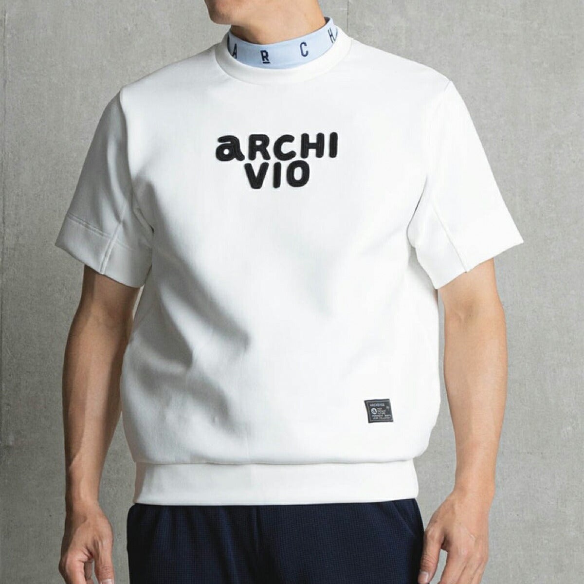 アルチビオ2026年春夏モデルメンズロゴ刺繍ダンボール半袖プルオーバー【メンズ】ロゴ刺繍ダンボールプルオーバーA569305【26SS】