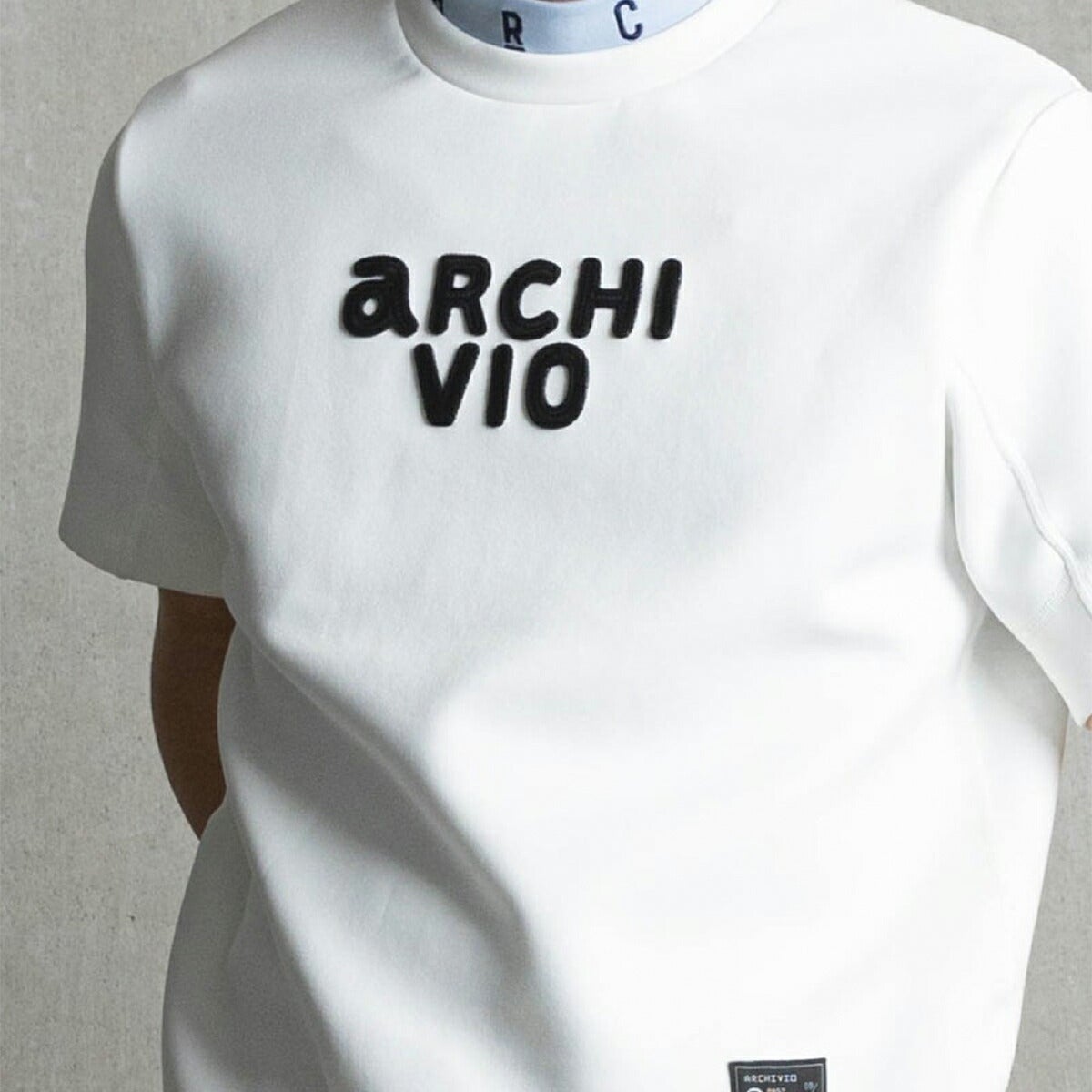 アルチビオ2026年春夏モデルメンズロゴ刺繍ダンボール半袖プルオーバー【メンズ】ロゴ刺繍ダンボールプルオーバーA569305【26SS】
