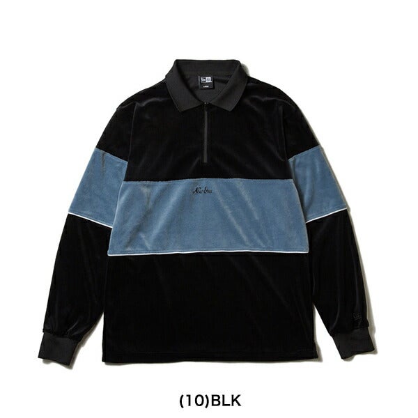 ニューエラ2024年秋冬モデルメンズVELOURPOLO長袖シャツ14326401NEWERA【24】